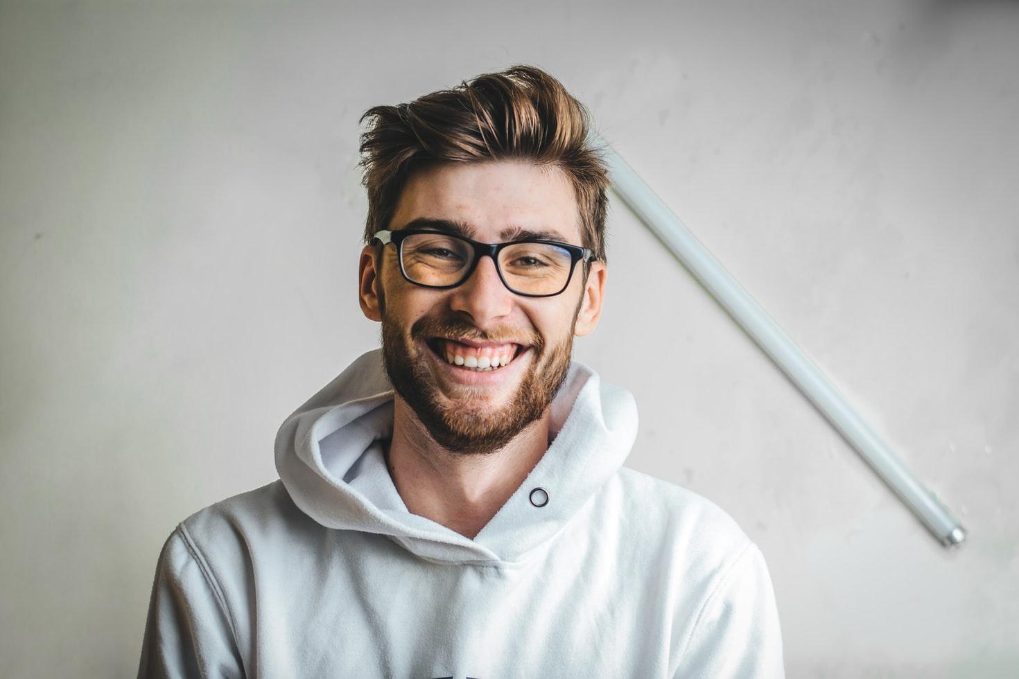 portrait of a happy man 