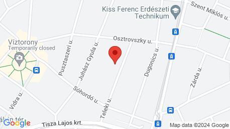 Google Maps kép az aktuális helyről