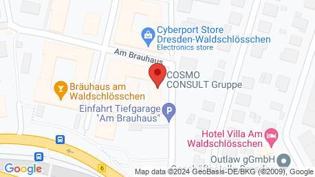 Google Maps-bild av den aktuella platsen