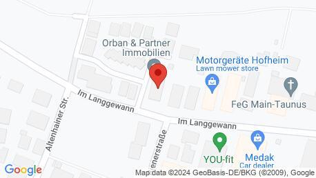 Imaginea Google Maps a locației curente