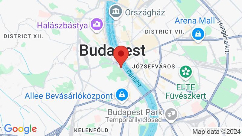 Google Maps kép az aktuális helyről