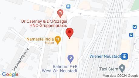 Google Maps-bild av den aktuella platsen