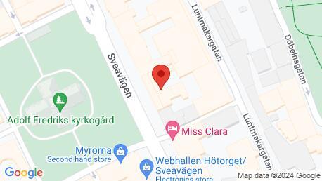 Google Maps kép az aktuális helyről