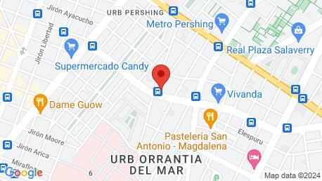 Imagen de Google Maps de la ubicación actual