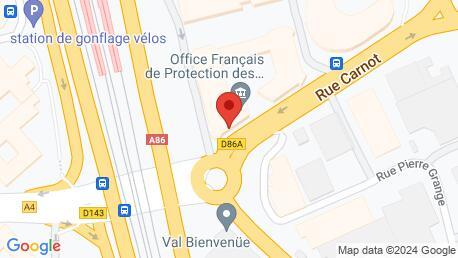 Imaginea Google Maps a locației curente