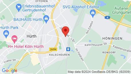 Google Maps-bild av den aktuella platsen