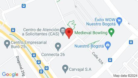 Imagen de Google Maps de la ubicación actual