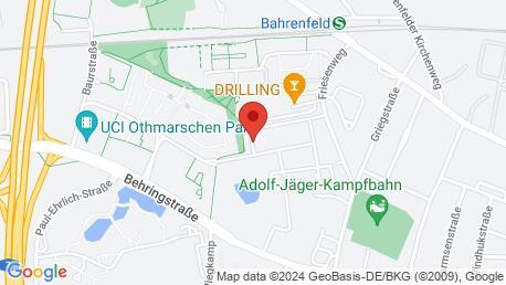 Google Maps-bild av den aktuella platsen