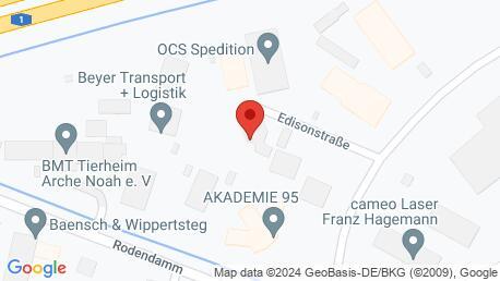 Google Maps kép az aktuális helyről