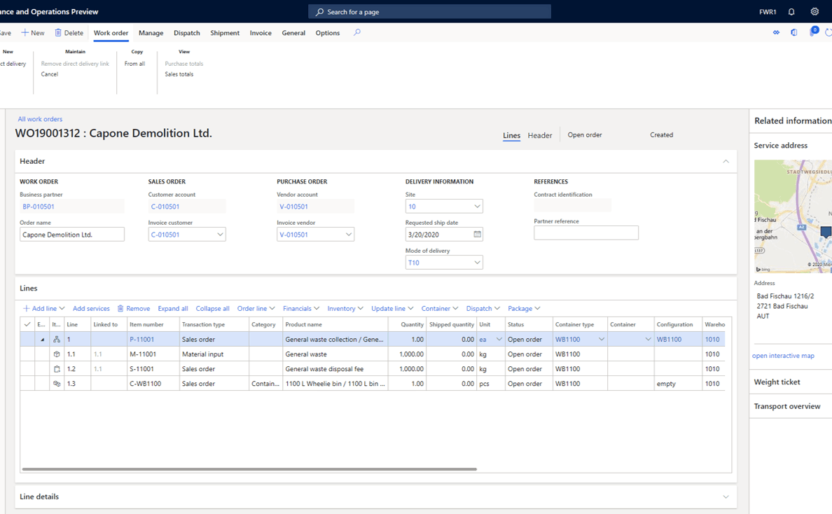 Work Order Management